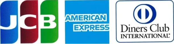 JCB AMERICAN EXPRESS Diners Clib INTERNATIONAL